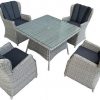 outdoor rattan wicker dining set