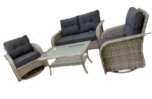 Wicker grey garden furniture