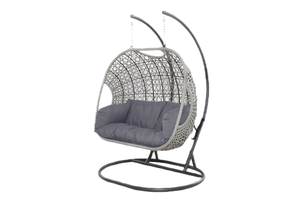 Grey swing chair