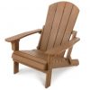 Folding plastic adirondack chair