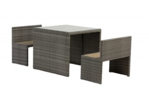 rattan garden furniture cube dining set