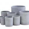 Flower pot holders for concrete fence post brackets