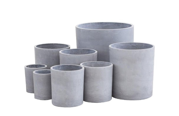 Flower pot holders for concrete fence post brackets