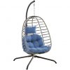 Folding egg swinging chair