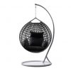 Hanging wicker egg chair