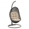 Rattan swing chair with stand