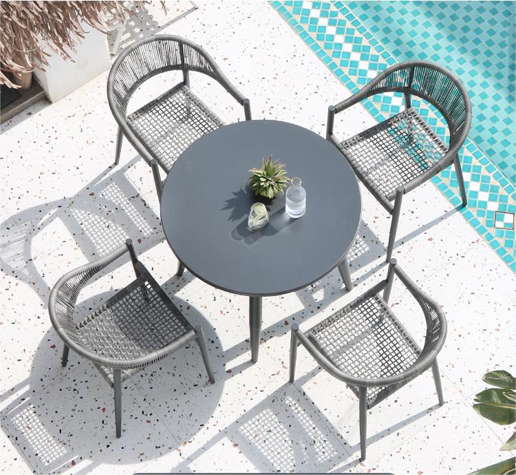 Outdoor rattan dining set