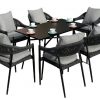 rope chair outdoor dining set