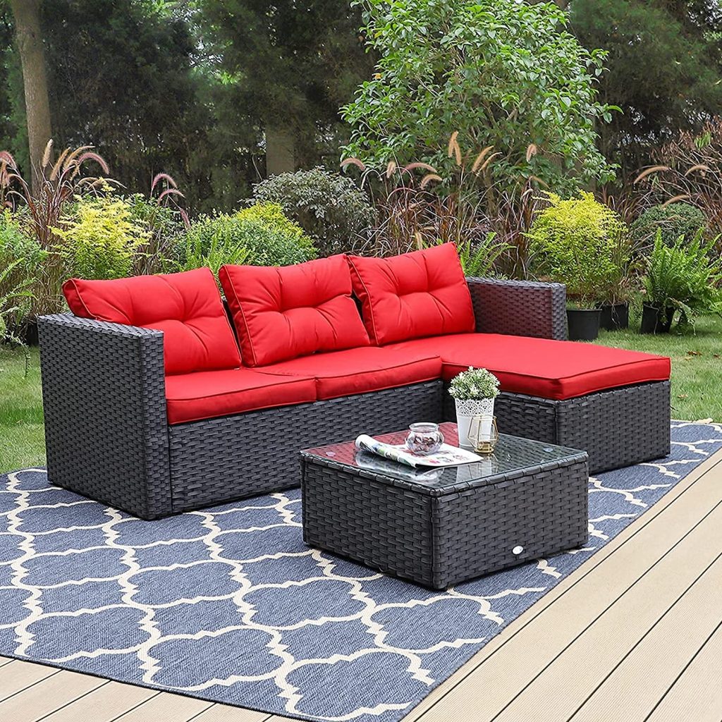 small outdoor space sofa