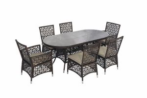 sunvilla malibu 6-piece outdoor patio seating set