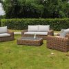 Powder coated aluminium wicker garden furniture