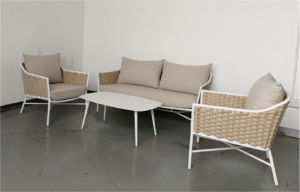 Sunvilla kingston patio furniture rope sofa set