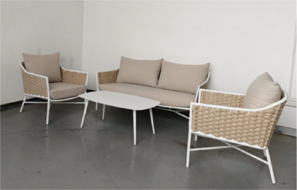 Sunvilla kingston patio furniture rope sofa set