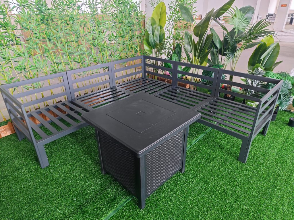 Garden Furniture with Fire Pit 3