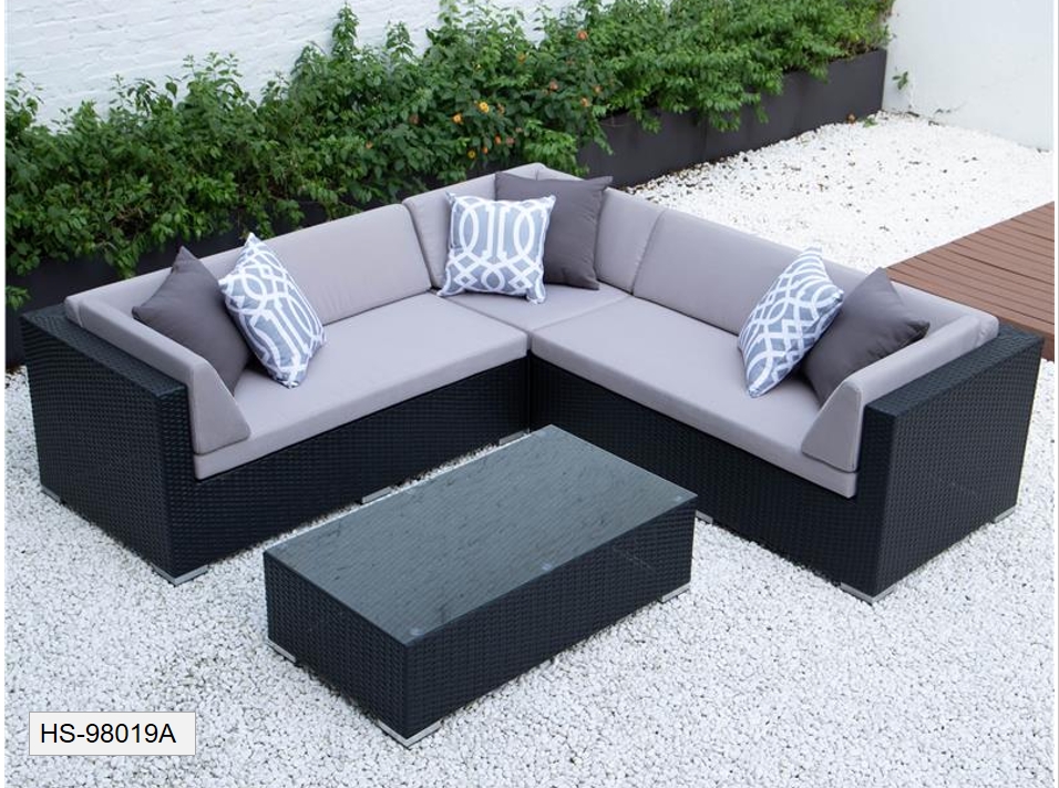 rattan l shape garden furniture